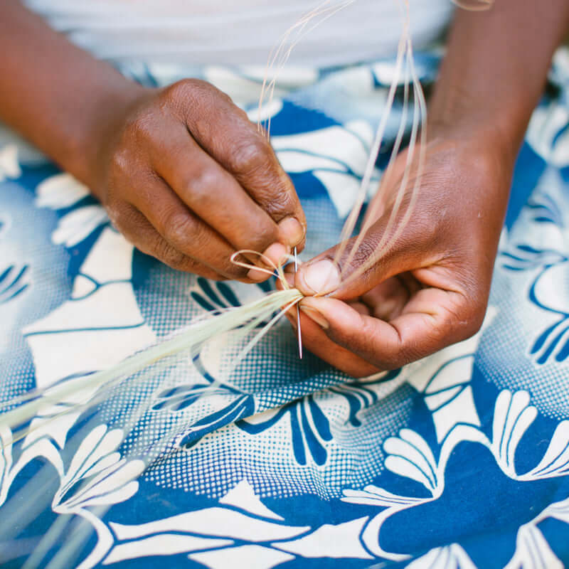 Rwandan Artisan Handweaving Napkin Rings