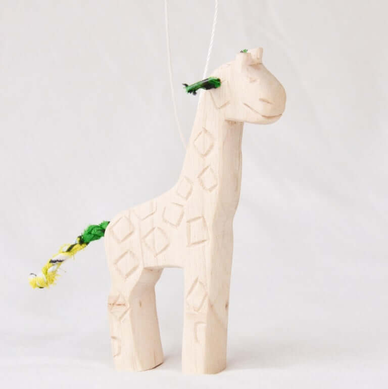Hand-Carved Animal Ornament | Christmas Tree Décor |Artisan-made Décor