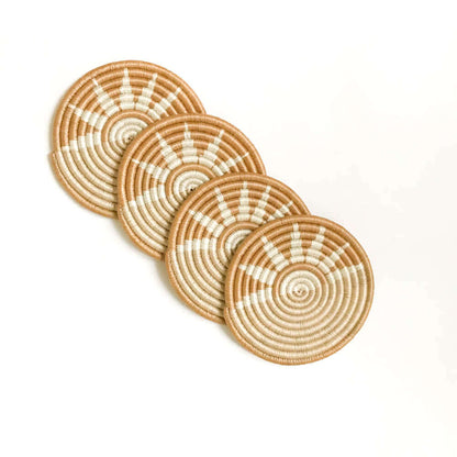 New Hand Woven Coasters | Artisan-made Coasters for Coffee Table