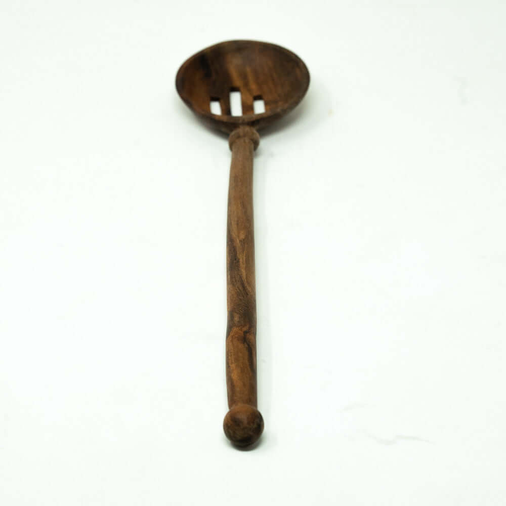 Hand Carved Wooden Spoon – Merideth Slotted Spoon