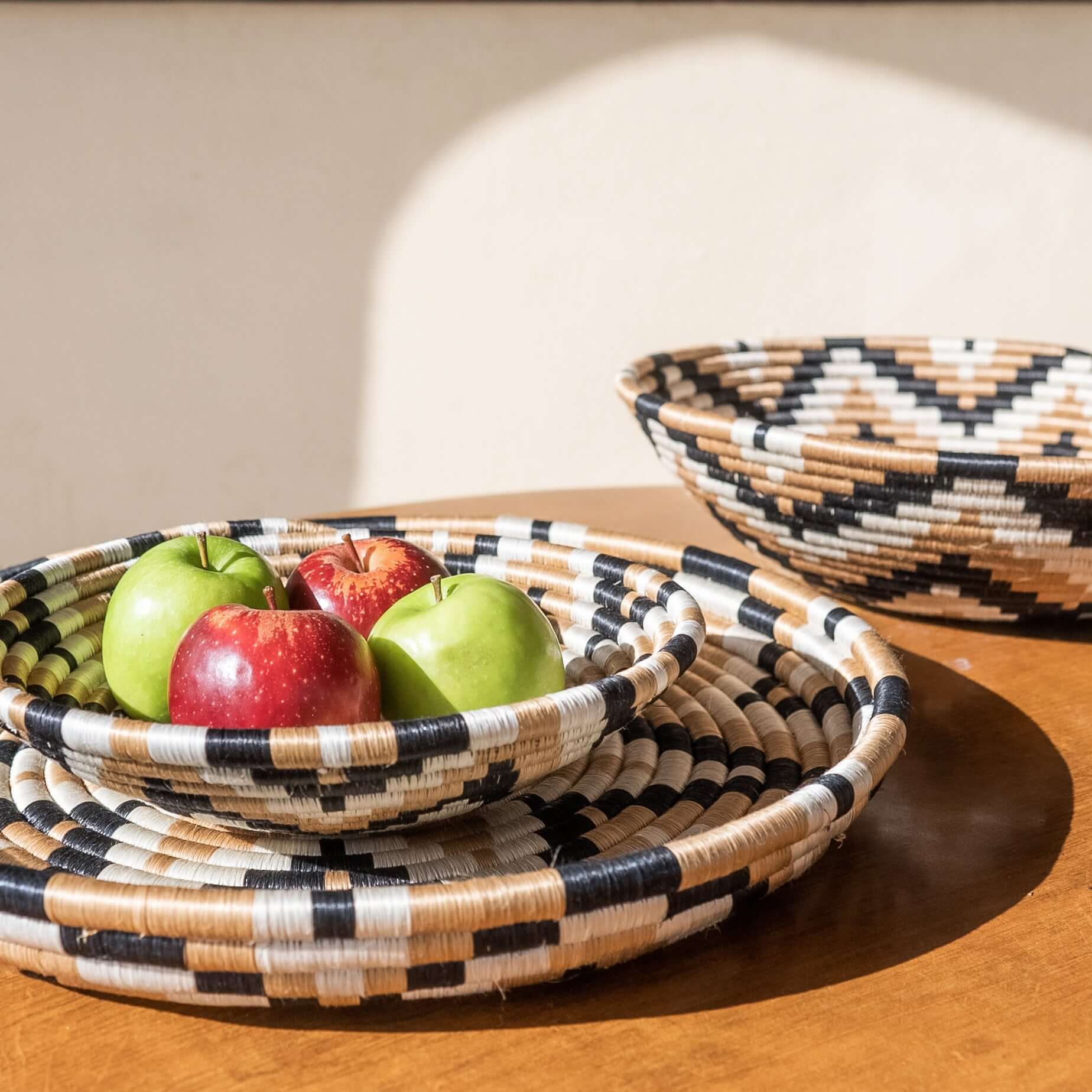 Woven Bowls for Kitchen Countertop | Decorative bowls for entryway