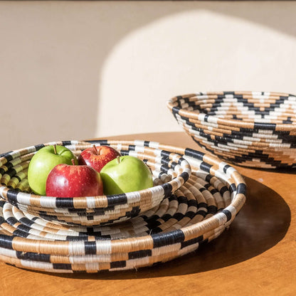 Woven Bowls for Kitchen Countertop | Decorative bowls for entryway