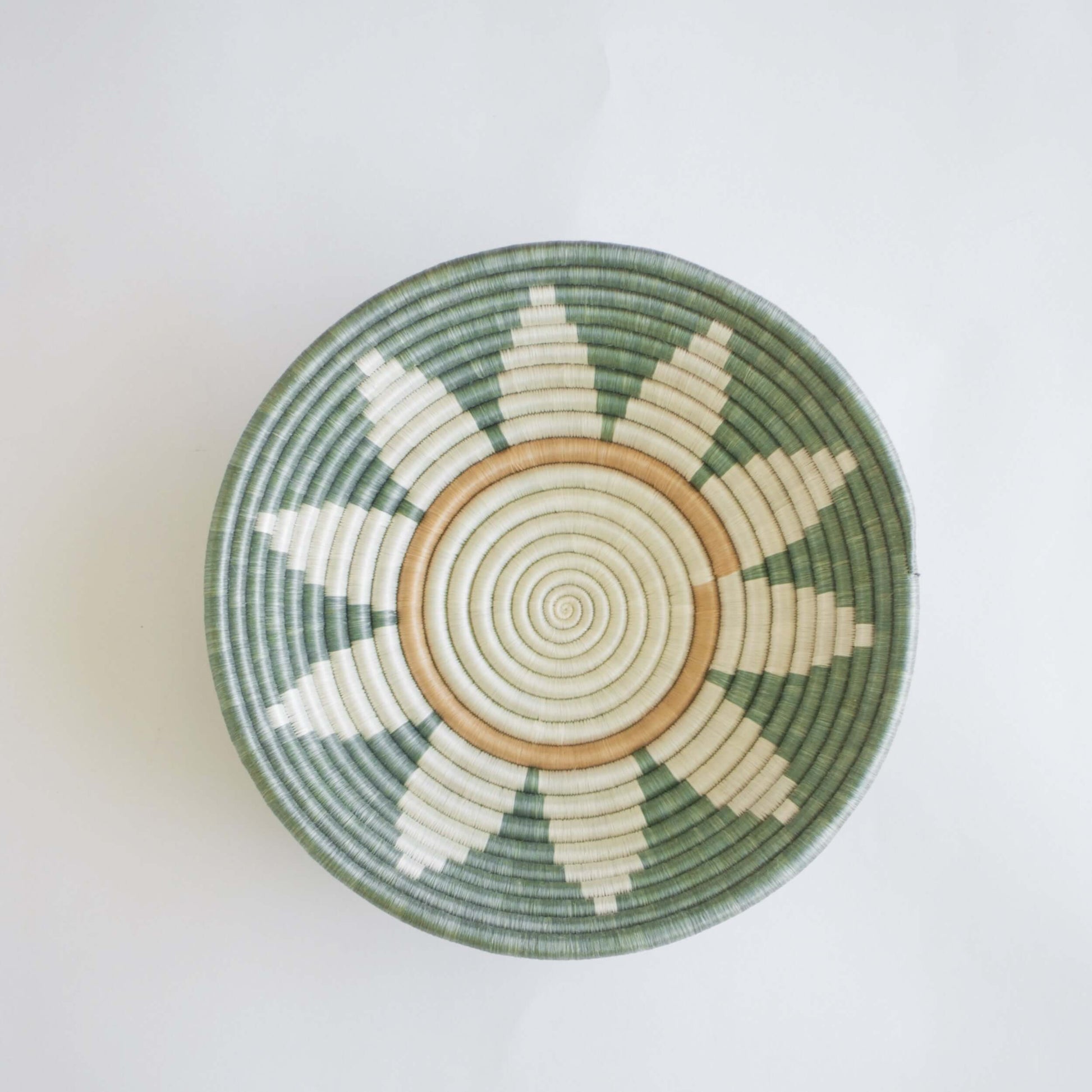 Teal Woven Bowls - Medium | Artisan-made Handwoven Wall Hanging Bowls