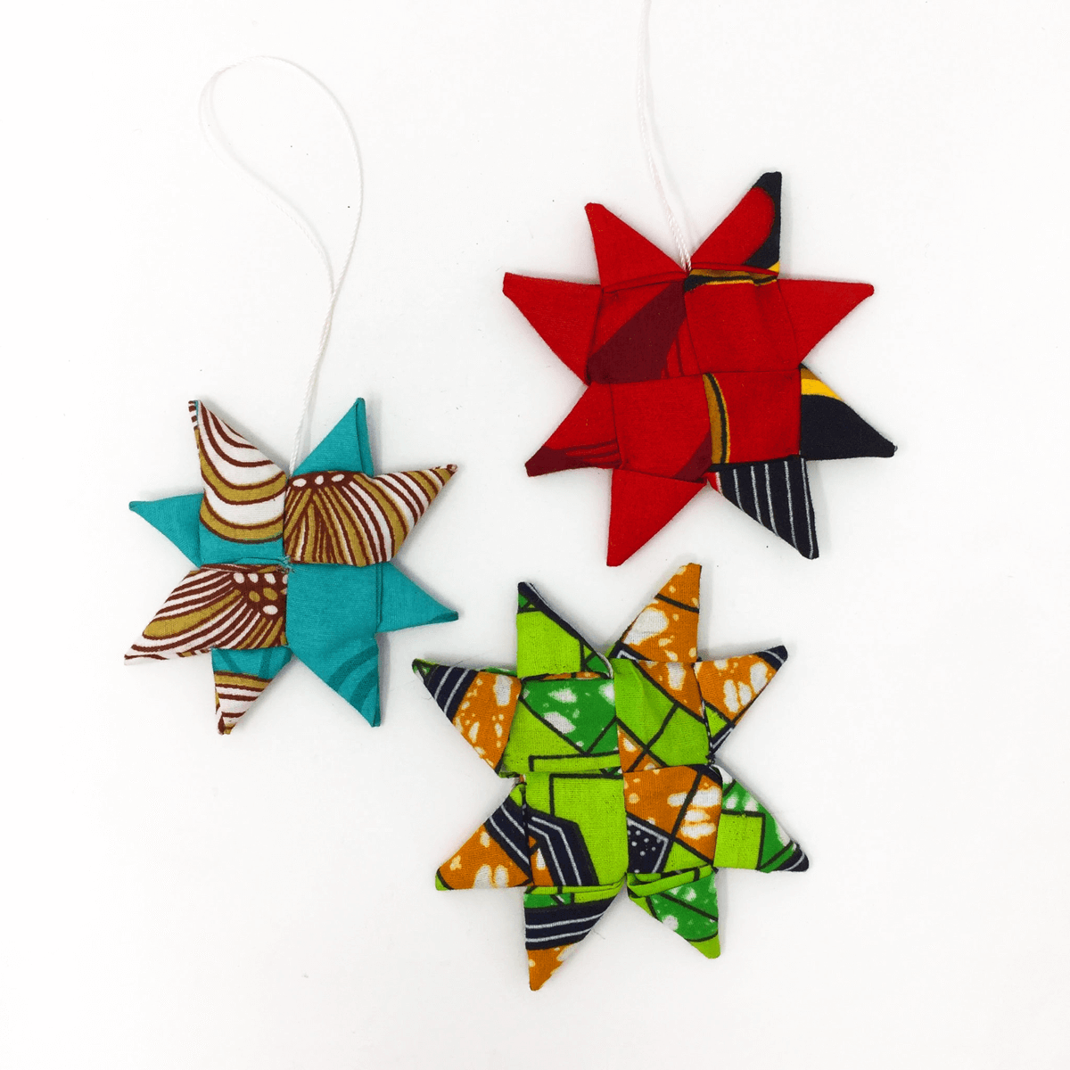 Fabric Star Ornament | Christmas Tree Décor Items, Handmade 