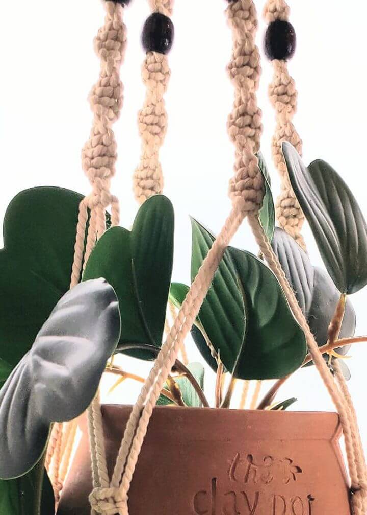 Handmade Indoor | Macrame Outdoor Plant Hanger Set with Clay Pot
